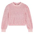 Girls Metallic Pink Sequin Skirt Set, 1, hi-res