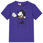 Boys Purple & Beige Mickey Mouse Disney Shorts Set, 1, hi-res