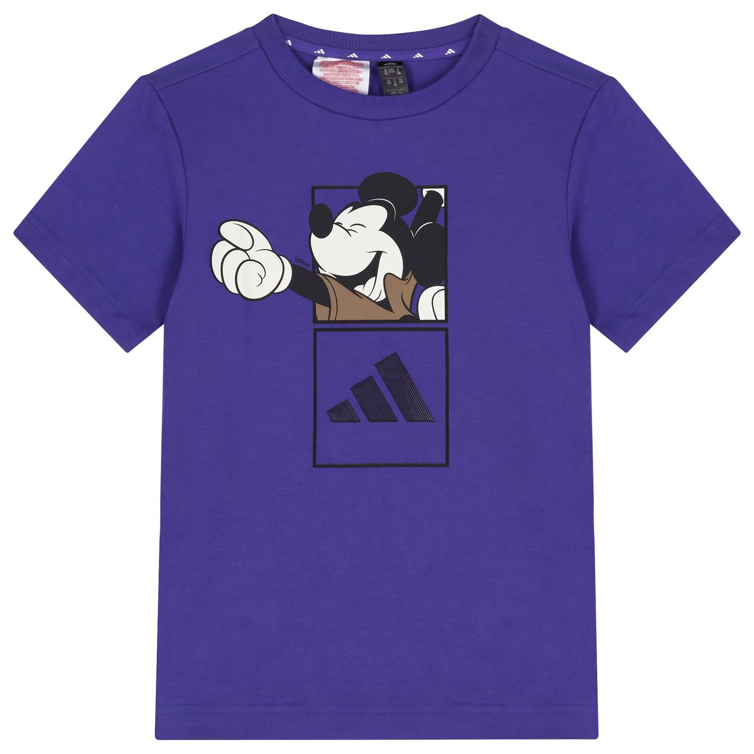 Boys Purple & Beige Mickey Mouse Disney Shorts Set, 1, hi-res