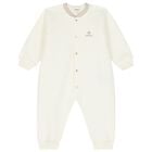 Ivory Medusa Logo Romper, 1, hi-res