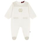 Ivory & Gold Logo Babygrow Gift Set, 1, hi-res