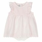 Baby Girls Pink Ruffle Dress, 1, hi-res