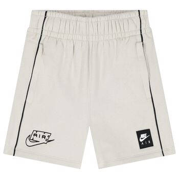 Boys Beige Logo Shorts