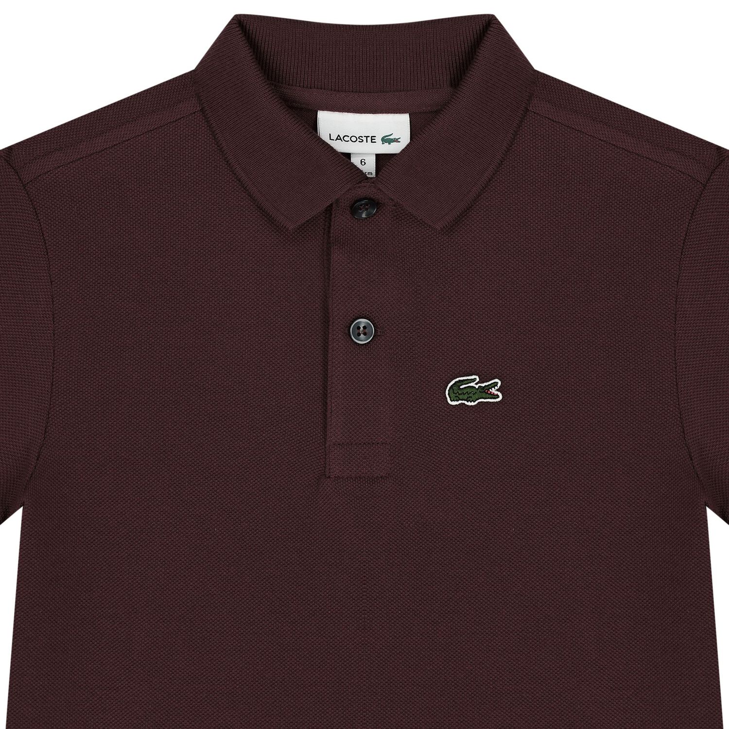 Boys Burgundy Logo Polo Shirt, 4, hi-res image number null
