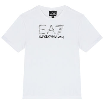 Boys White Logo T-Shirt