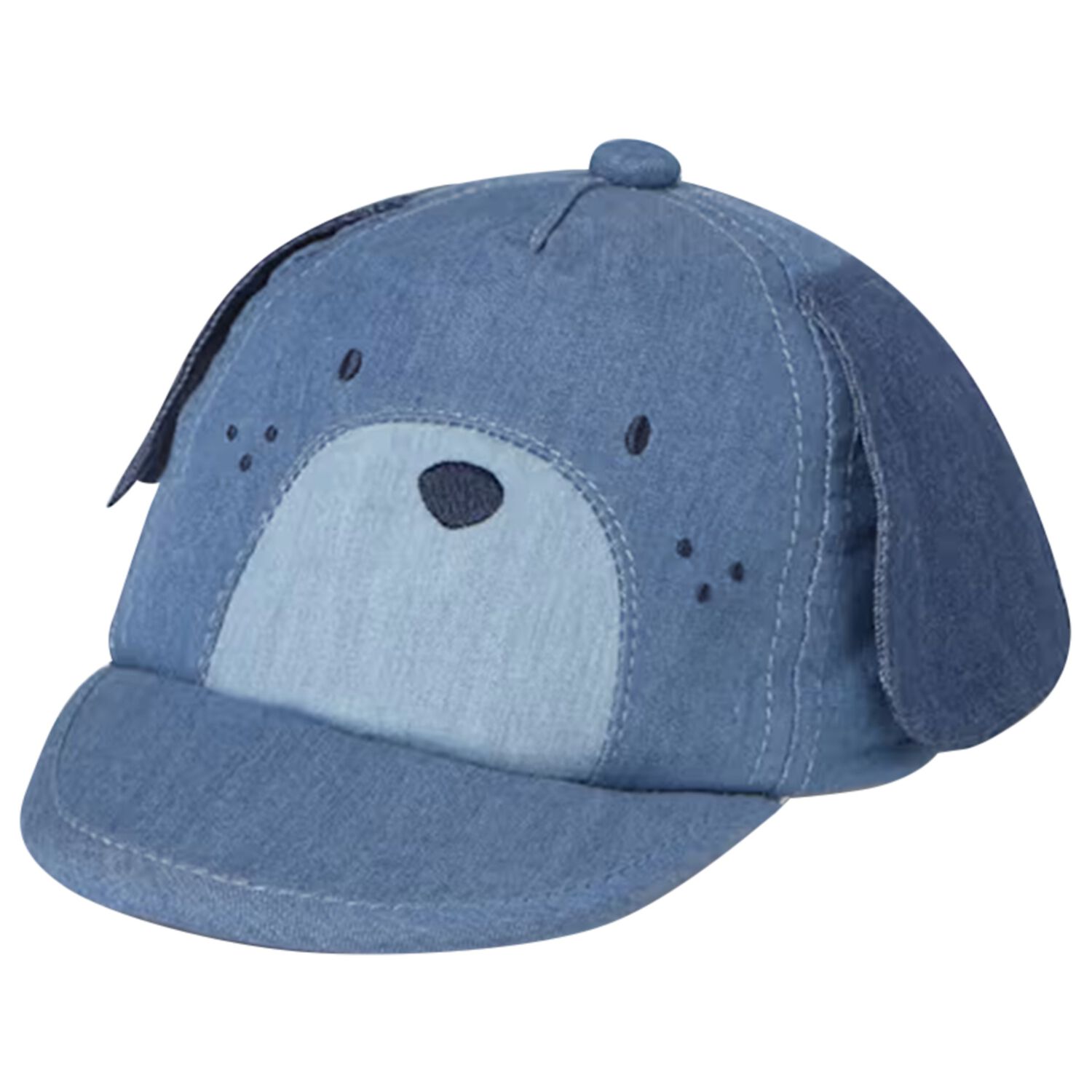 Younger Boys Blue Puppy Cap, 3, hi-res