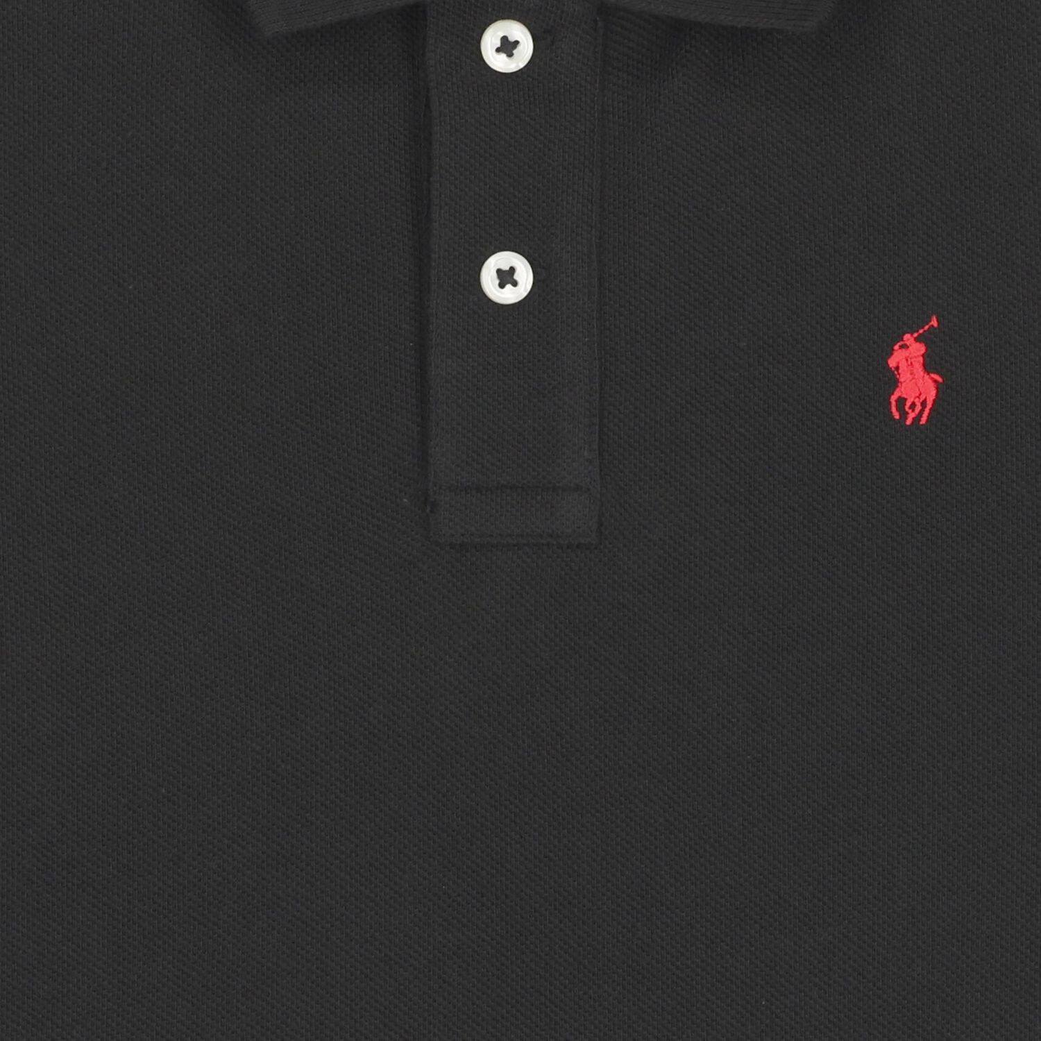 Boys Black Logo Polo Shirt , 1, hi-res image number null