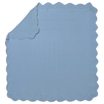 Baby Boys Blue Knitted Blanket