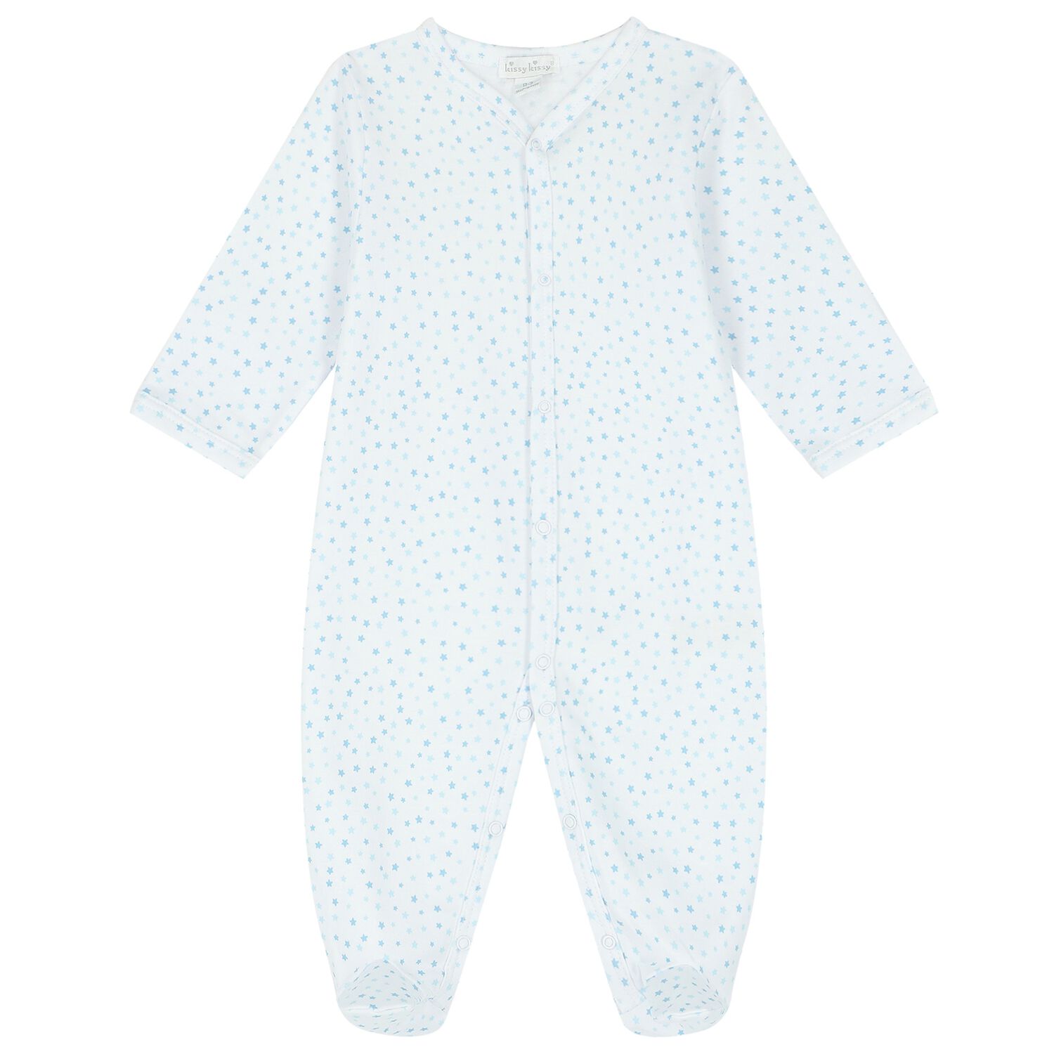 White & Blue Stars Babygrow, 1, hi-res image number null