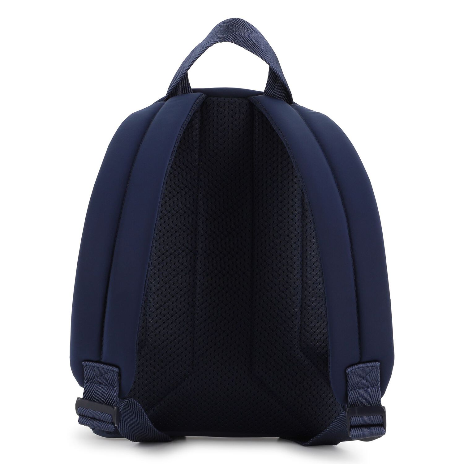 Boys Navy Blue Logo Backpack ( 27cm ), 1, hi-res