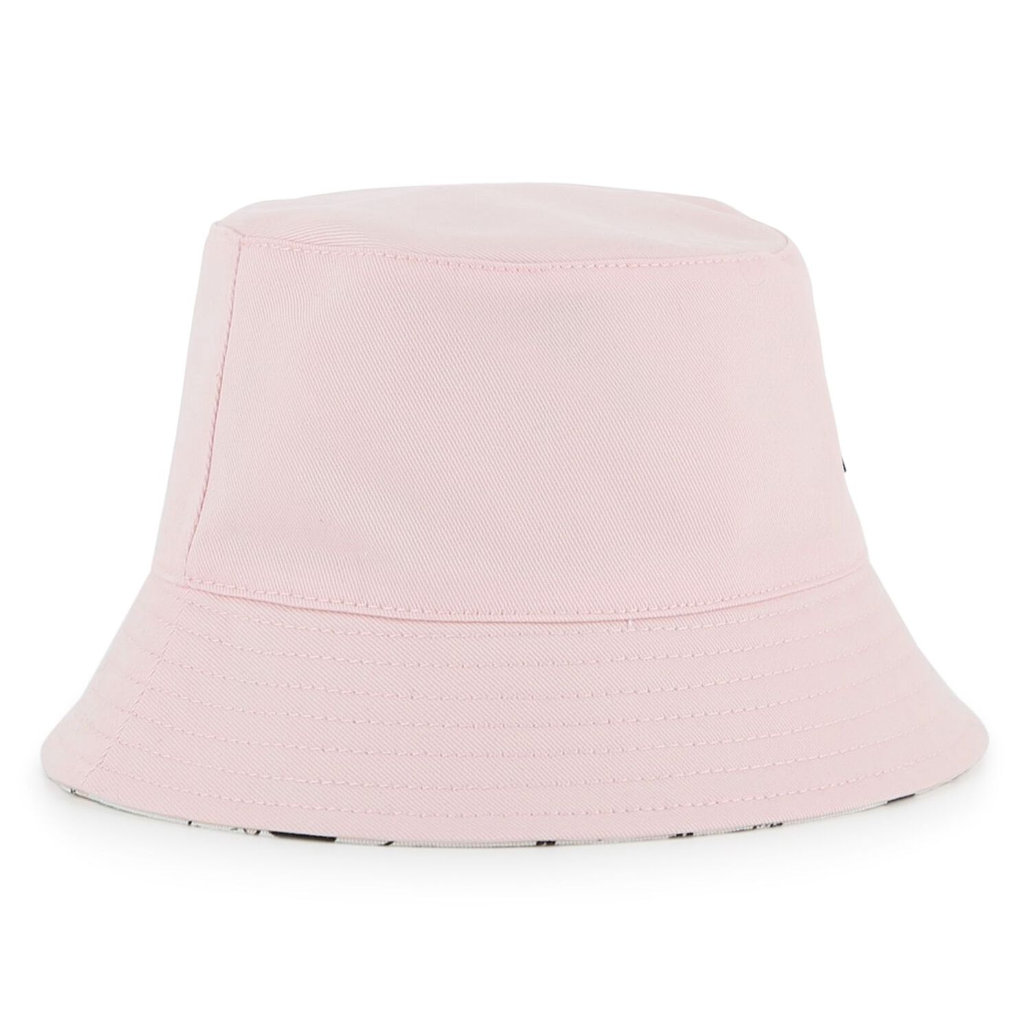 Baby Girls Pink & White Choupette Reversible Bucket Hat, 1, hi-res