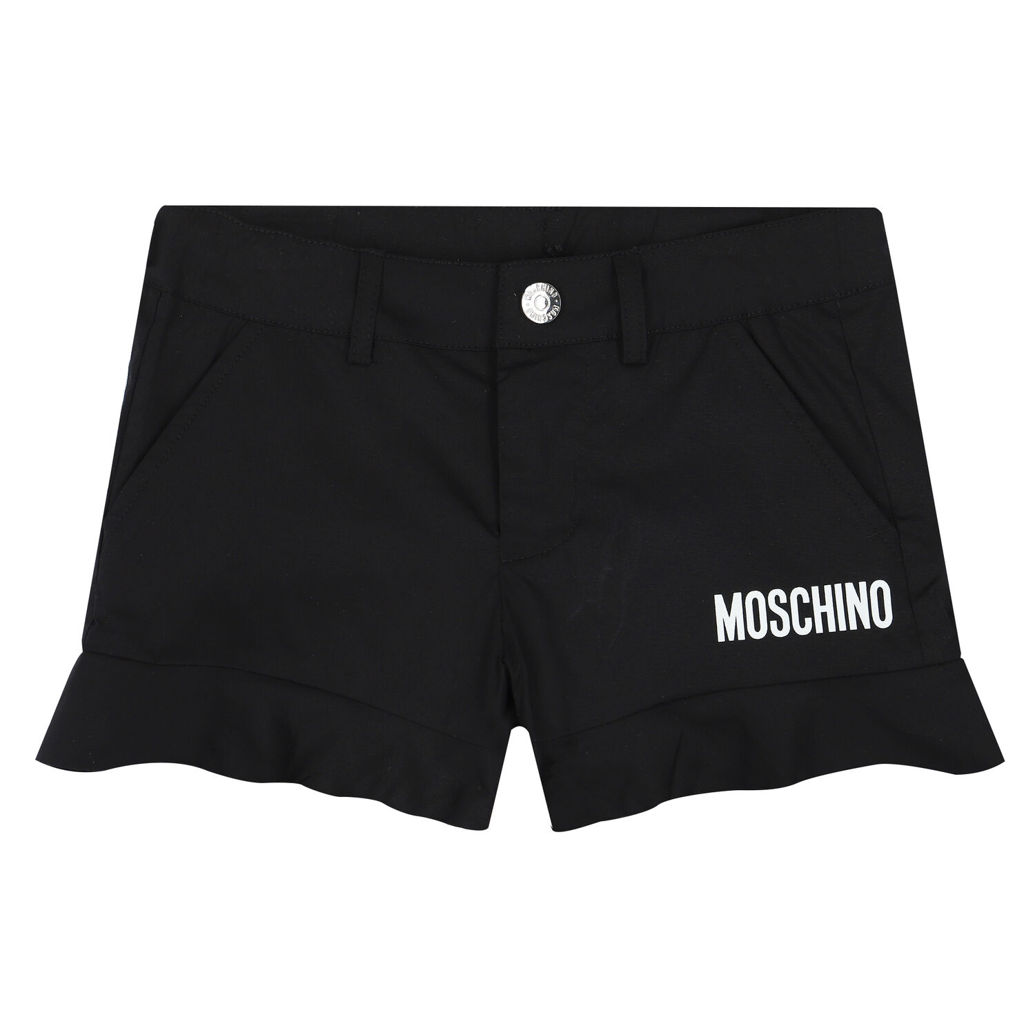 Girls Black Logo Shorts, 1, hi-res image number null