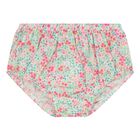 Baby Girls Green & Red Floral Dress Set, 2, hi-res