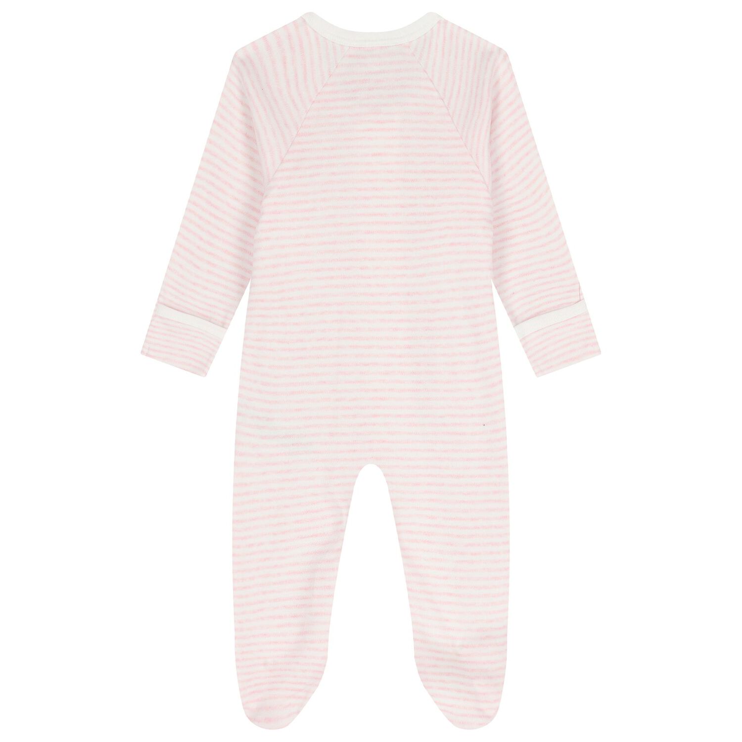 Baby Girls White & Pink Babygrows ( 2 Pack ), 4, hi-res image number null