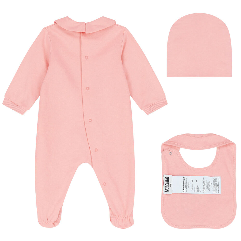 Moschino Pink Logo Print Teddy Sleeping Bag main image 0