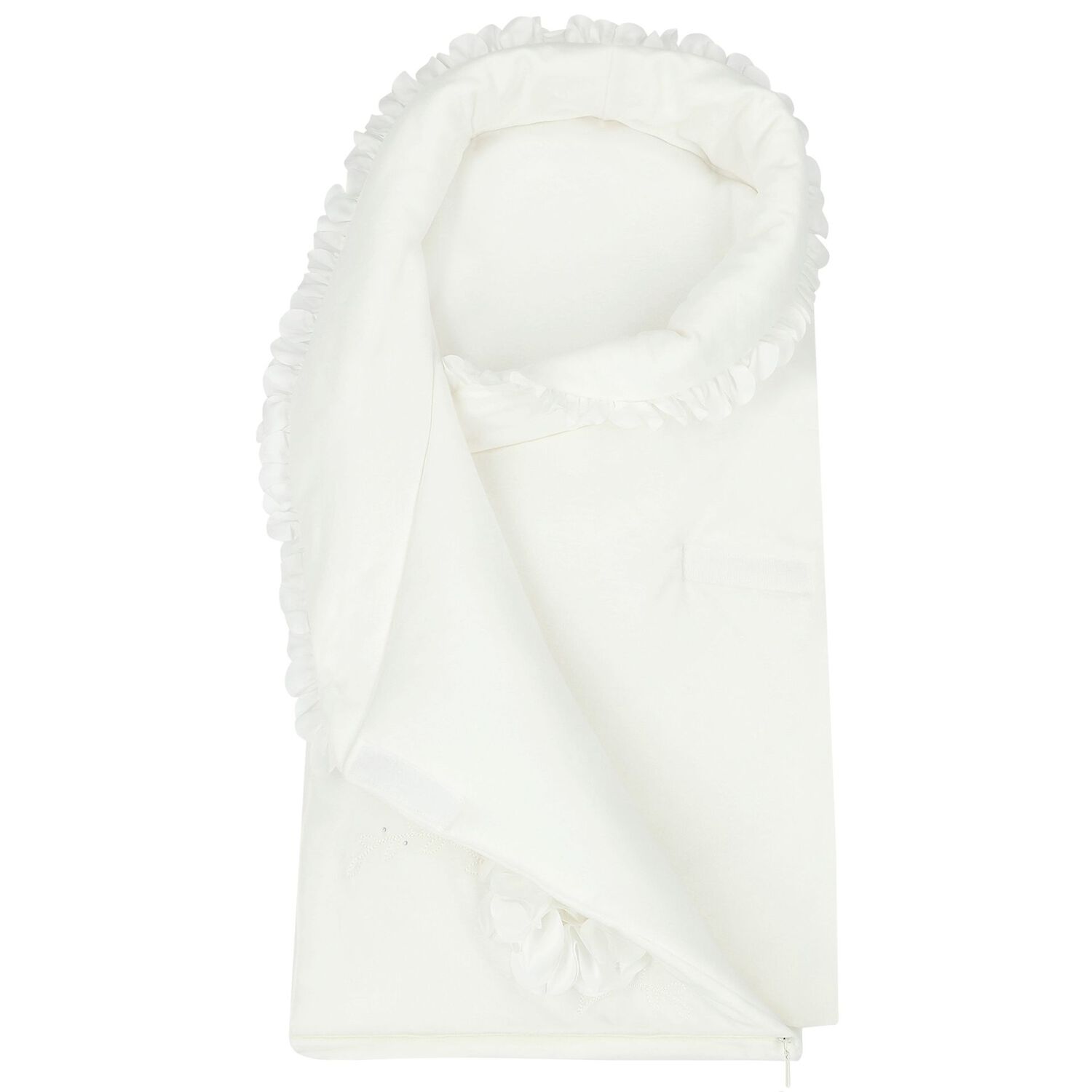 Girls Ivory Flower Baby Nest, 1, hi-res
