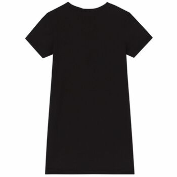 Girls Black Logo Dress