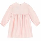 Baby Girls Pink Embroidered Dress, 1, hi-res