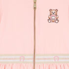 Girls Pink Teddy Logo Dress, 2, hi-res