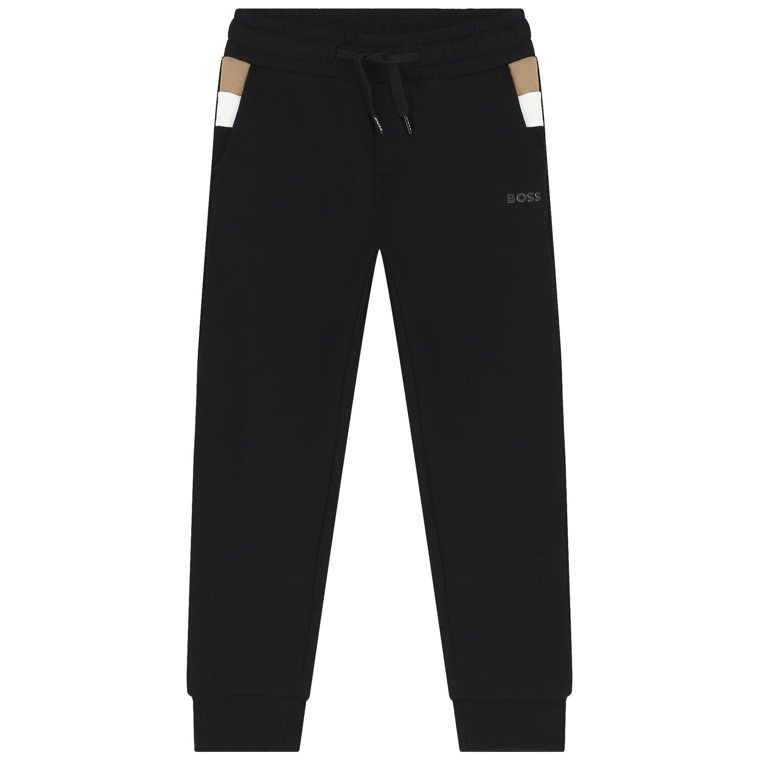Boys Black Logo Joggers, 1, hi-res image number null