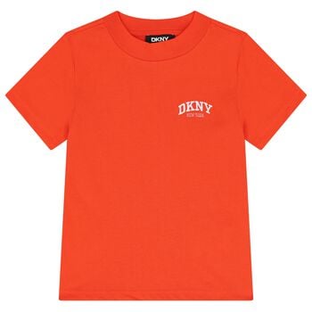 Boys Orange Logo T-Shirt