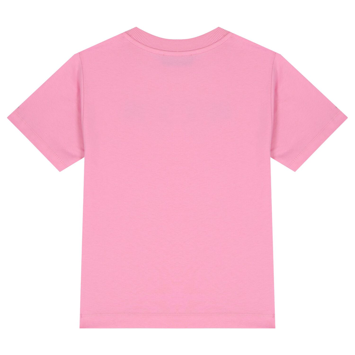 Girls Pink Teddy Bear Logo T-Shirt, 2, hi-res image number null