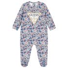 Baby Girls Pink & Blue Floral Babygrow, 1, hi-res