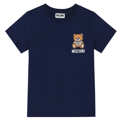 Navy Teddy Logo T-Shirt