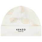 Ivory Bokeh Flower Babygrow Gift Set, 1, hi-res