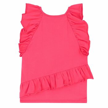 Girls Pink Logo Top