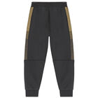 Boys Grey Logo Joggers, 1, hi-res