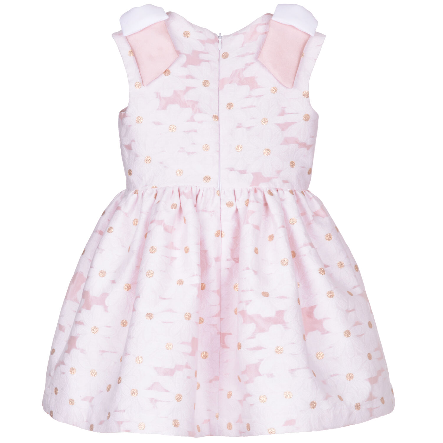 Girls White & Pink Floral Dress, 1, hi-res image number null
