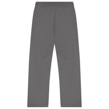 Boys Grey Logo Joggers