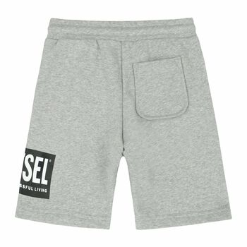 Boys Grey Logo Shorts