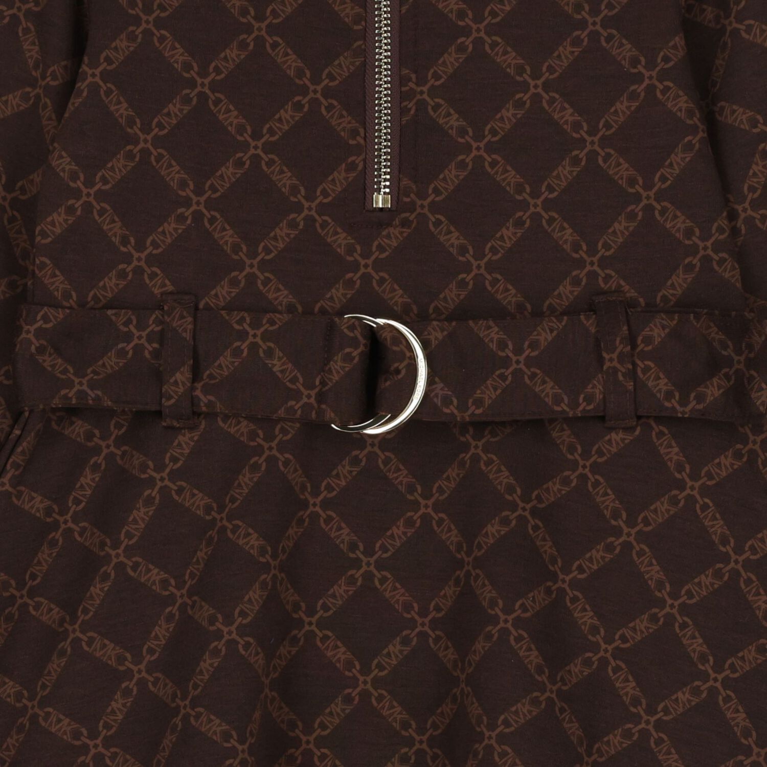 Girls Brown Logo Dress, 1, hi-res