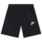 Boys Black Logo Shorts , 1, hi-res