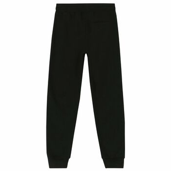 Boys Black Logo Joggers