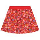 Girls Red Logo Skirt, 1, hi-res