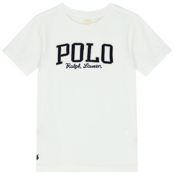 Boys White Logo T-Shirt