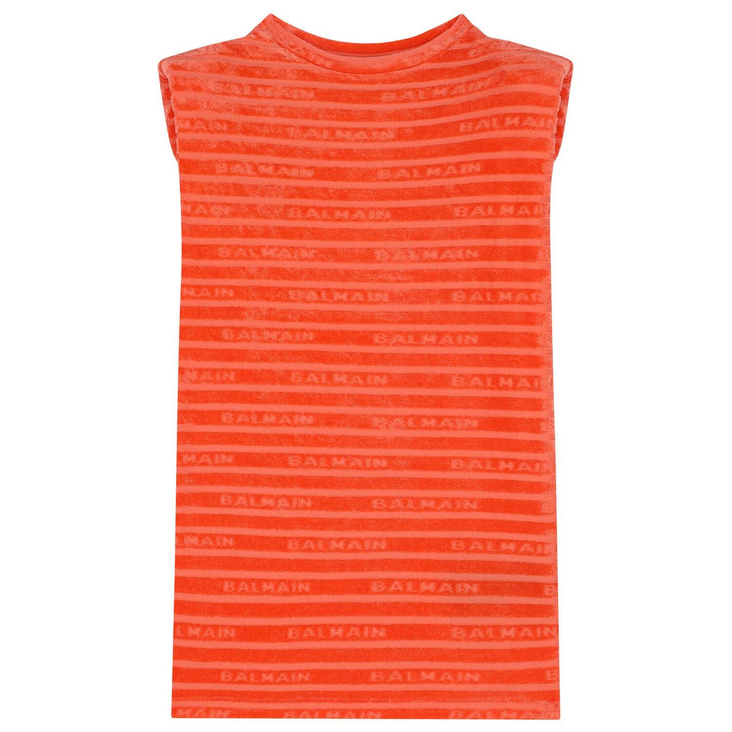 Girls Orange Logo Dress, 1, hi-res