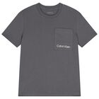 Boys Grey Logo T-Shirt, 1, hi-res