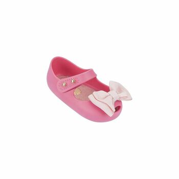 Baby Girls Pink Bow Shoes