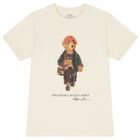 Boys Ivory Polo Bear T-Shirt, 1, hi-res
