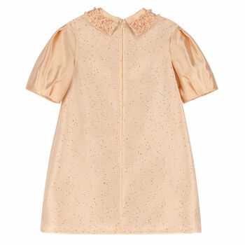 Girls Pink Embellished Dress