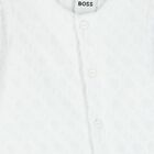 White Logo Babygrow & Hat Set, 2, hi-res