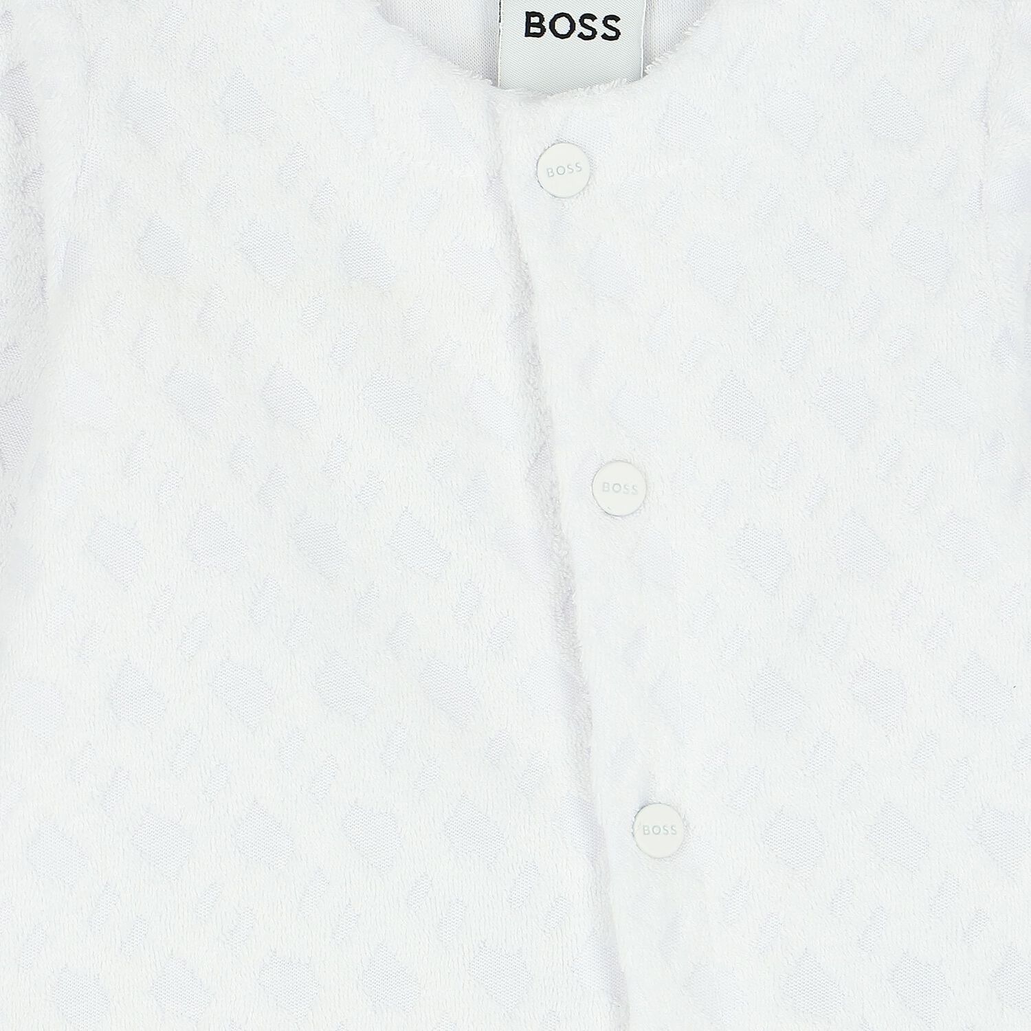 White Logo Babygrow & Hat Set, 2, hi-res image number null