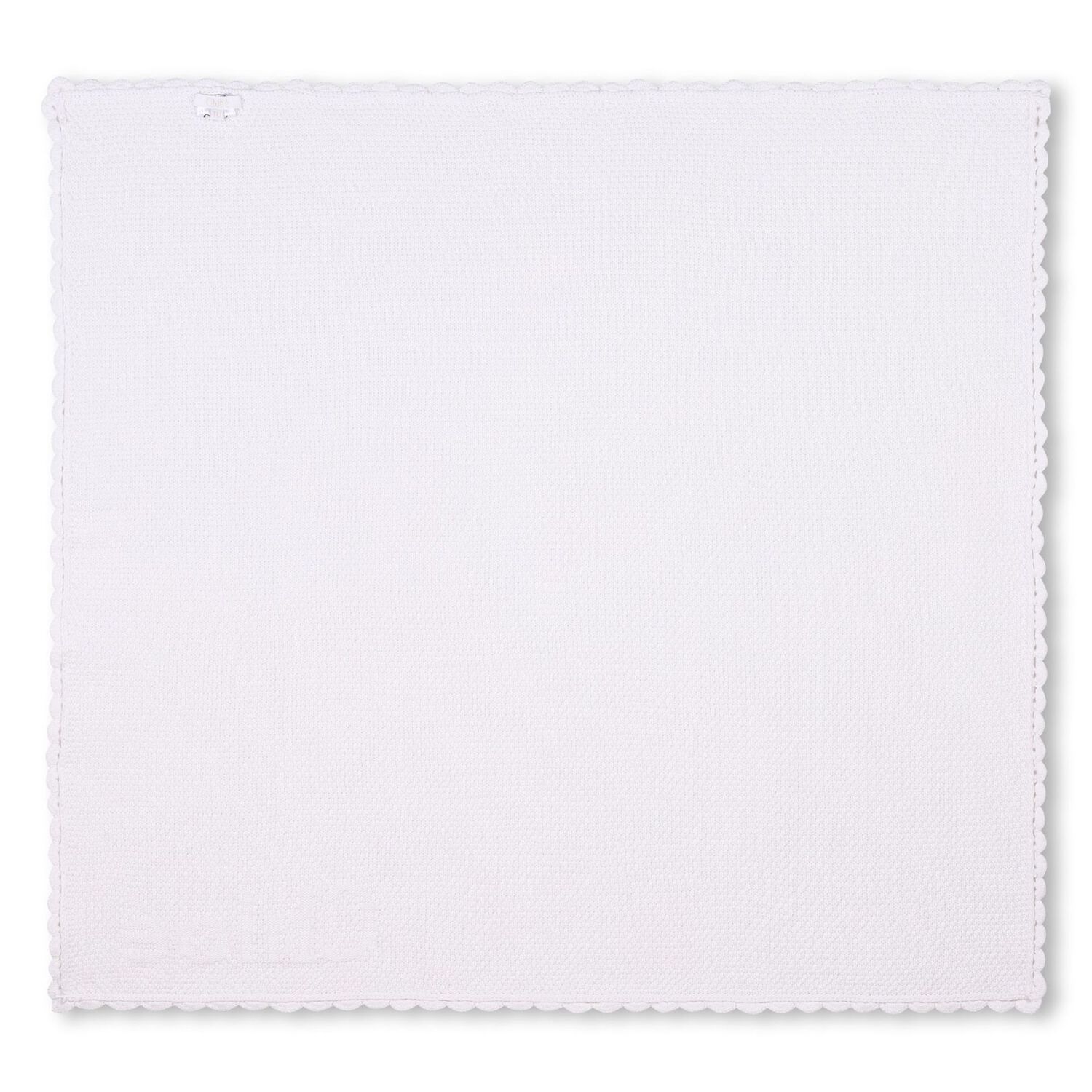 بطانية بالشعار باللون الأبيض للبنات  , 1, hi-res