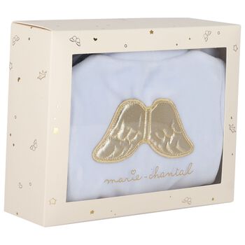 أفرول  مخملي بطبعة اجنحة باللون الأزرق للأولاد الصغار, 1 أفرول  مخملي بطبعة اجنحة باللون الأزرق للأولاد الصغار