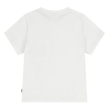 Younger Boys White Logo T-Shirt