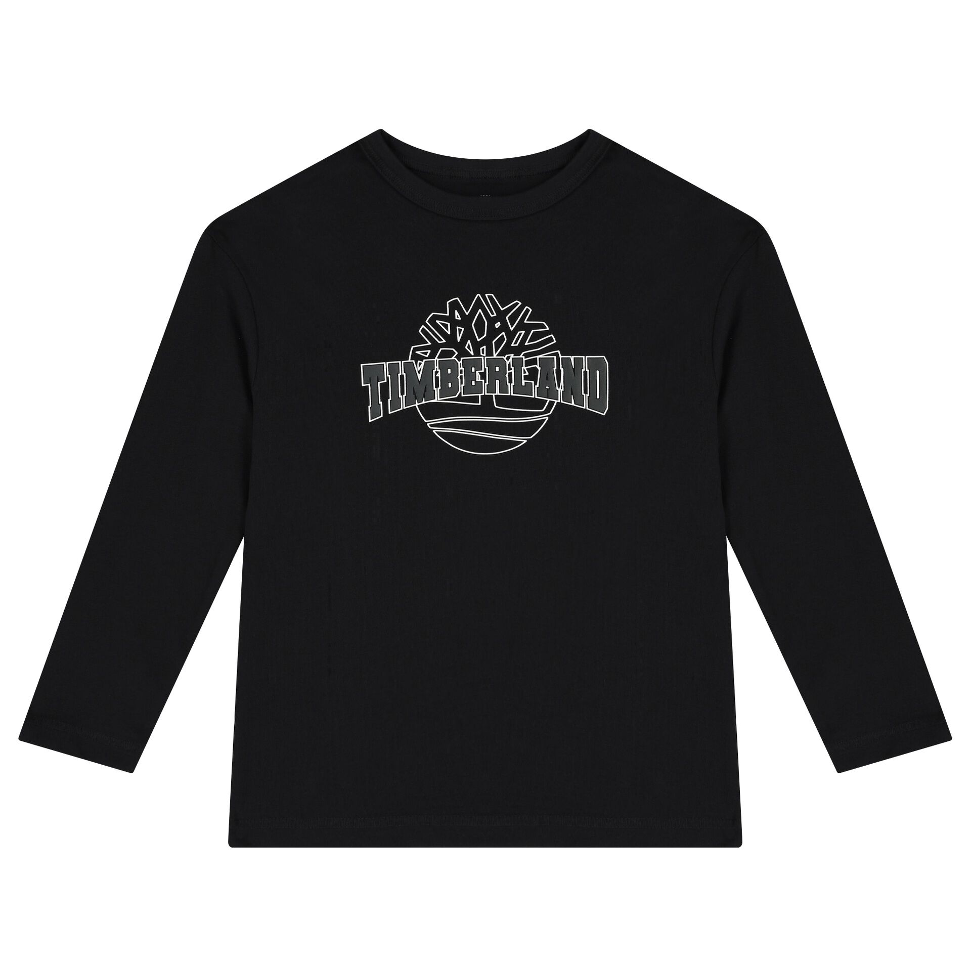 TIMBERLAND Boys Black Logo Long Sleeve Top Junior Couture Bahrain